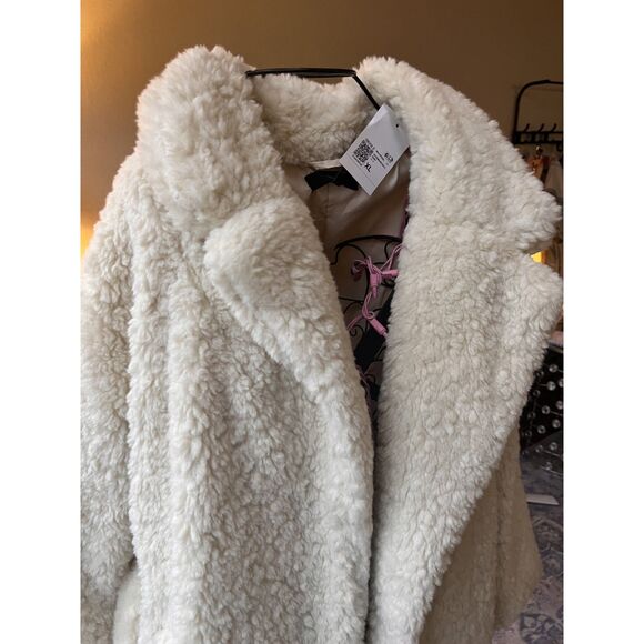 Beautiful Faux Fur Cream Lined Soft Winter Coat Forever 21 Premium Size XL BNWT! - Picture 10 of 10